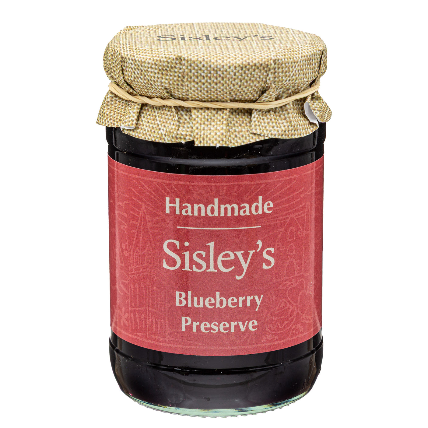 Lobbs Farm Shop, Heligan, Cornwall - Sisleys - Blueberry Preserve 340g - Made in Cornwall