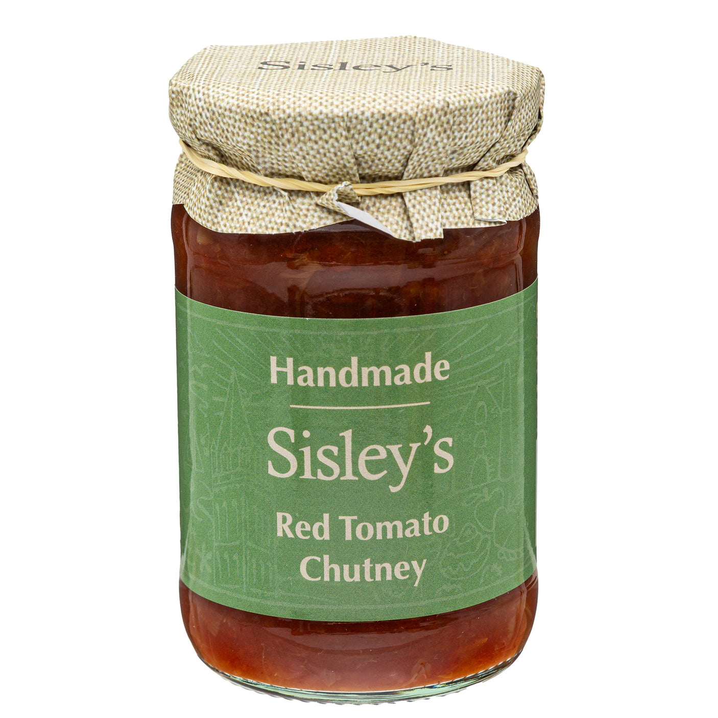 Lobbs Farm Shop, Heligan, Cornwall - Sisleys - Red Tomato Chutney 315g - Made in Cornwall