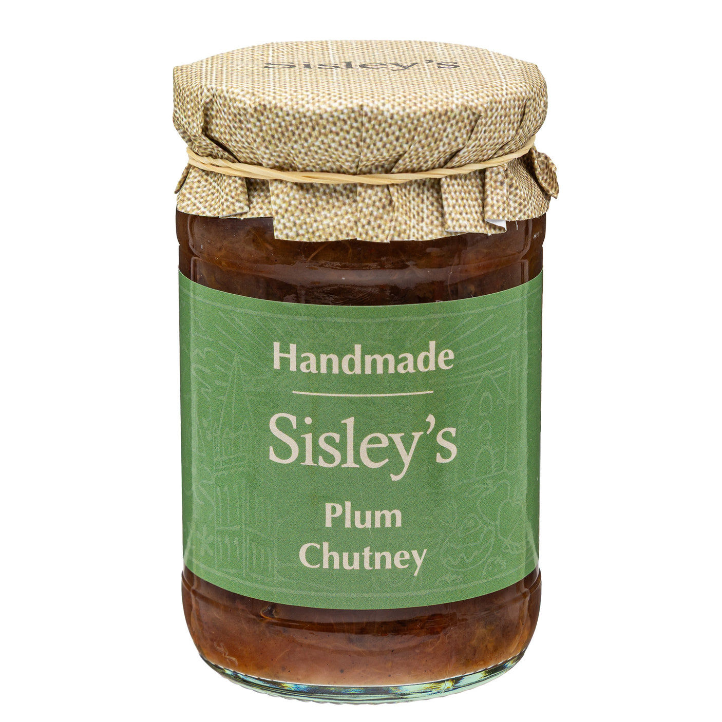 Lobbs Farm Shop, Heligan, Cornwall - Sisleys - Plum Chutney 300g - Made in Cornwall