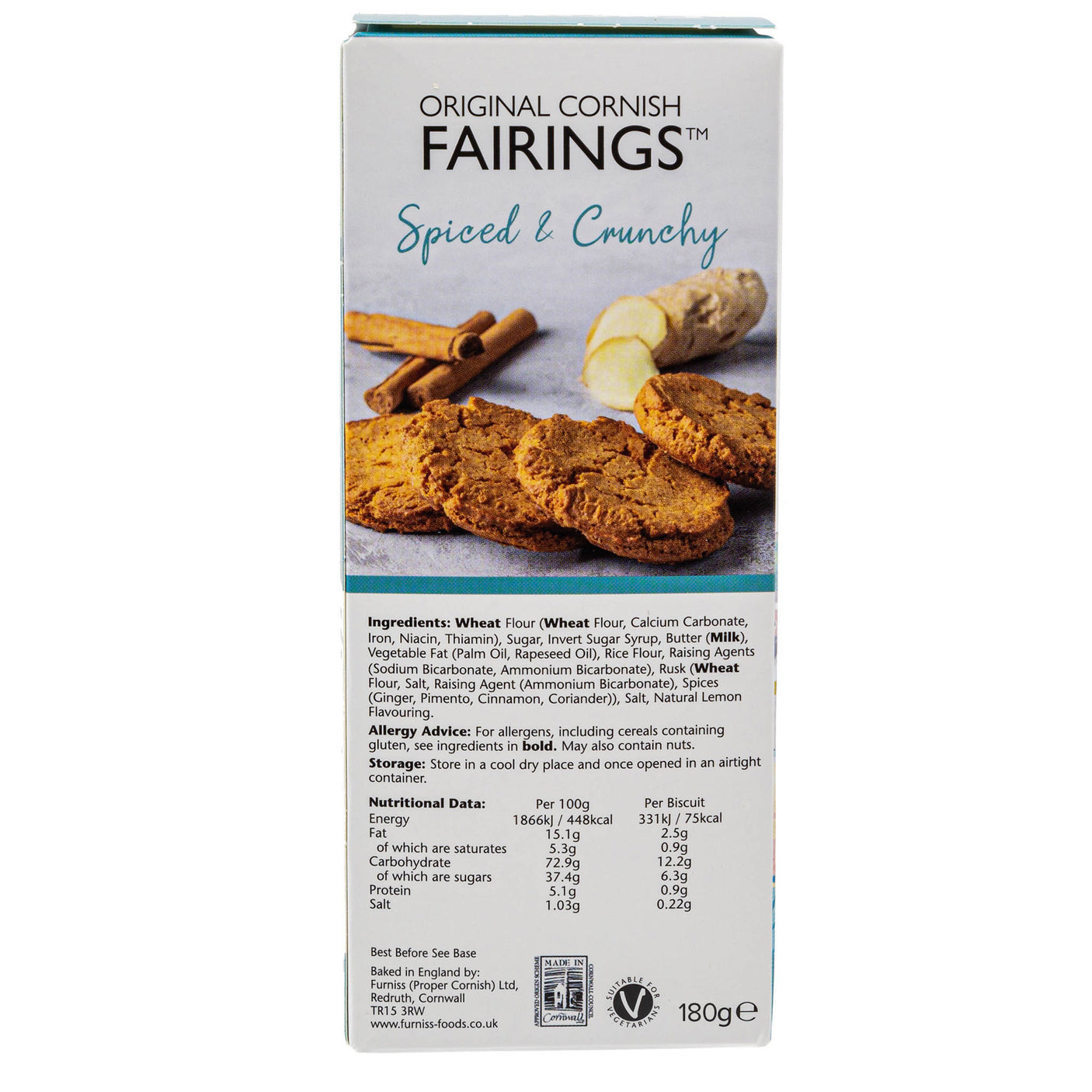 Lobbs Farm Shop, Heligan - Furniss - Original Cornish Fairings 180g - Made in Cornwall