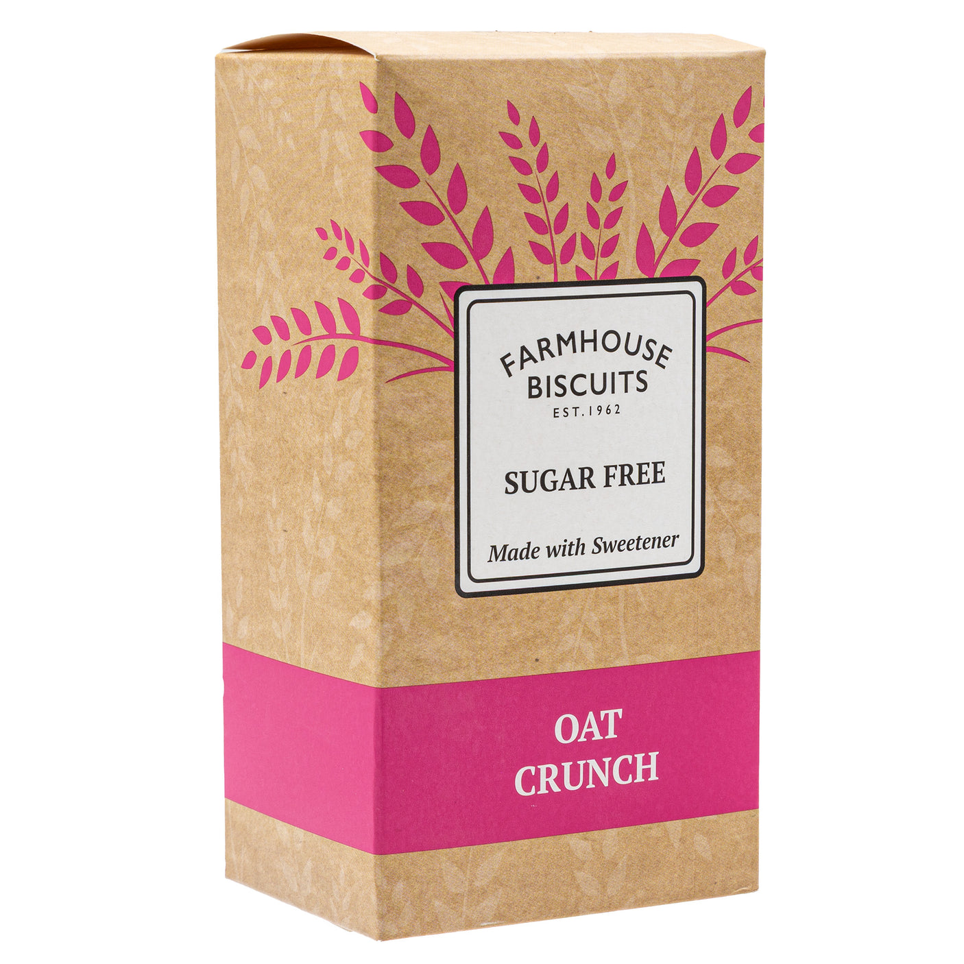 Lobbs Farm Shop, Heligan, Cornwall - Farmhouse Biscuits - Sugar Free Oat Crunch Biscuits 150g