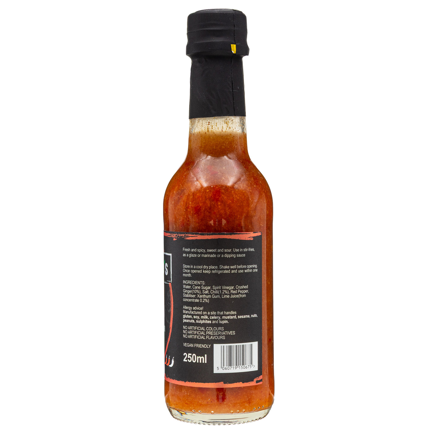 Lobbs Farm Shop, Heligan, Cornwall - Jethro's - Ginger & Chilli Sauce 250ml