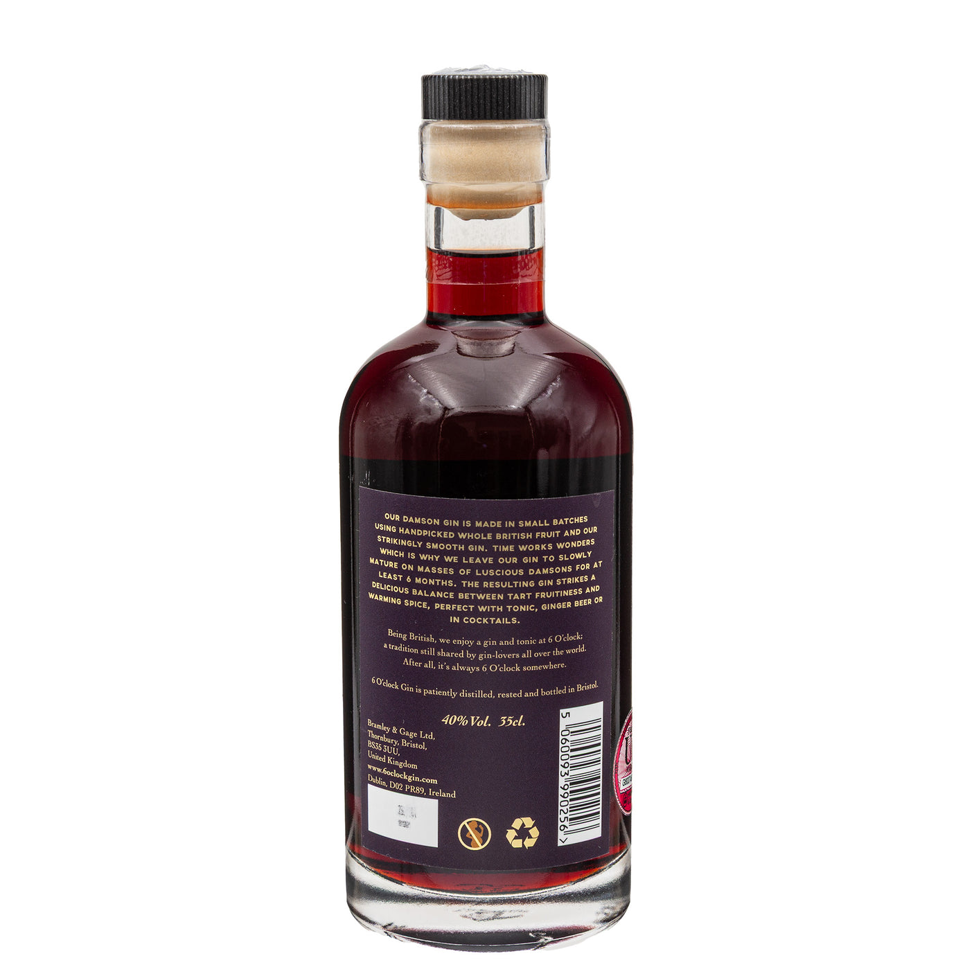 Lobbs Farm Shop, Heligan, Cornwall - Bramley & Gage - 6 O'Clock Damson Gin 35cl