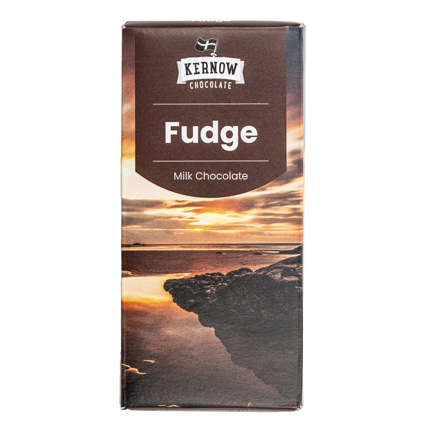 Lobbs Farm Shop, Heligan, Cornwall - Kernow Chocolate - Fudge Milk Chocolate 100g - Made in Cornwall