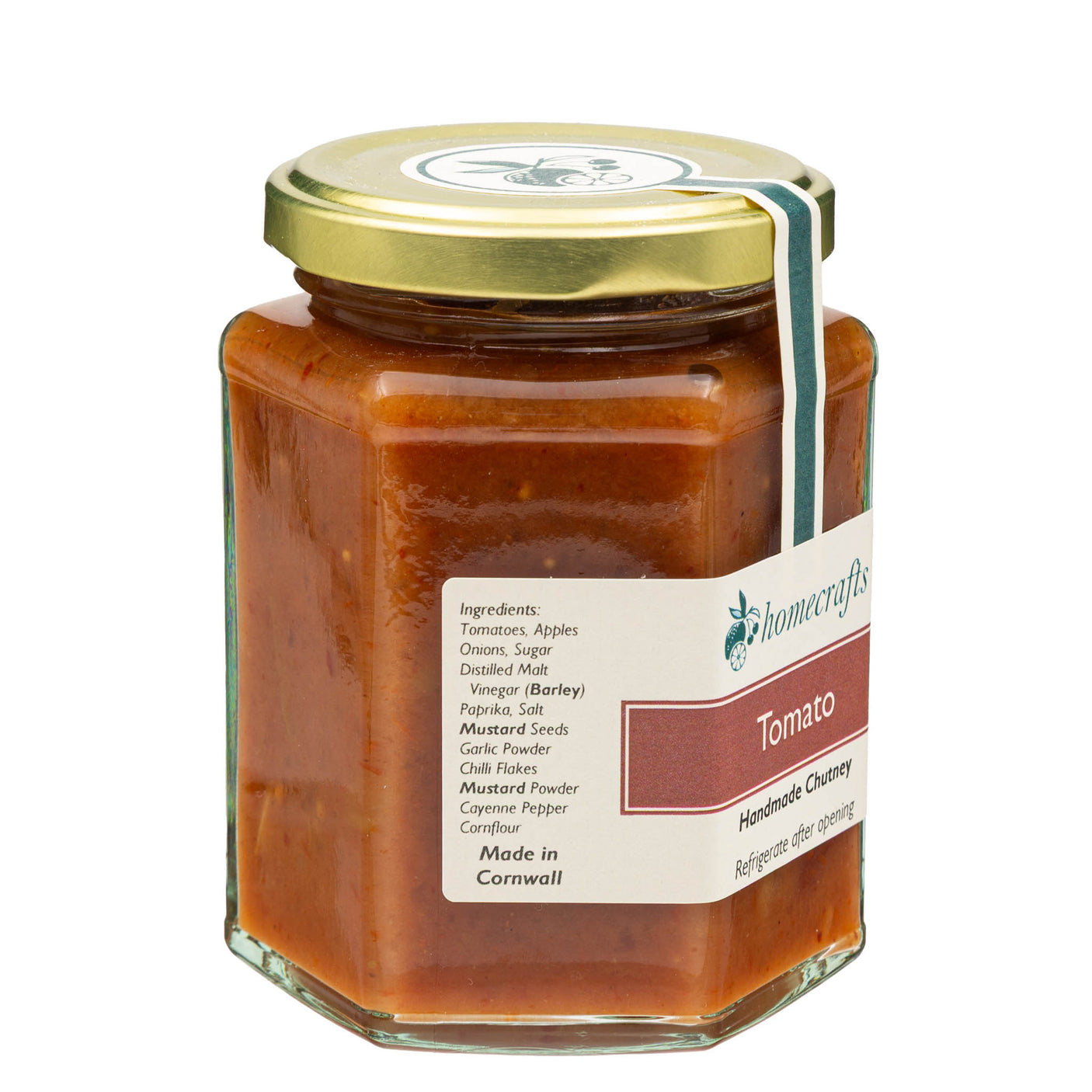 Lobbs Farm Shop, Heligan, Cornwall - Homecrafts - Tomato Chutney 280g - Made in Cornwall