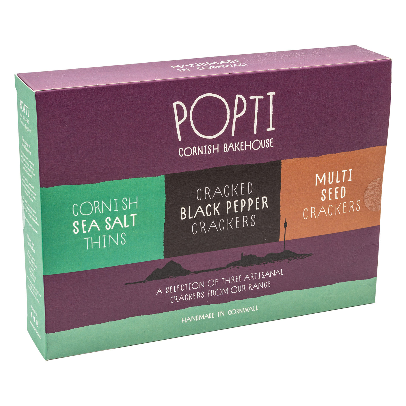 Lobbs Farm Shop, Heligan, Cornwall - Popti Cornish Bakehouse - Cracker Selection 330g - Made in Cornwall