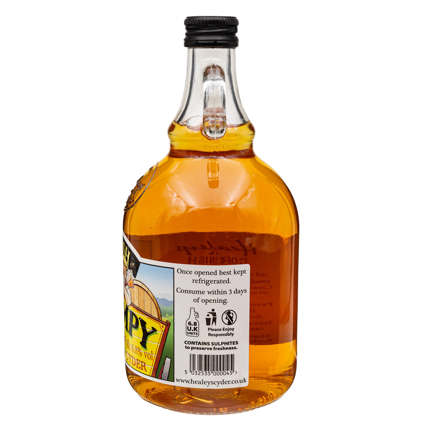 Lobbs Farm Shop, Heligan, Cornwall - Healeys Cornish Cyder Farm - Cornish Scrumpy Strong Farm Cyder 1 Litre - Made in Cornwall