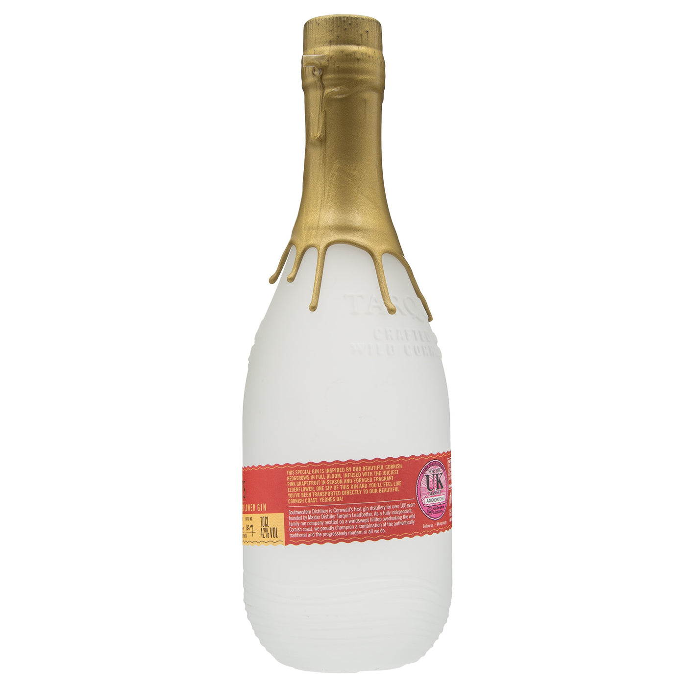 obbs Farm Shop, Heligan - Southwestern Distillery - Tarquin's Pink Grapefruit & Elderflower Gin 70cl - Made in Cornwall