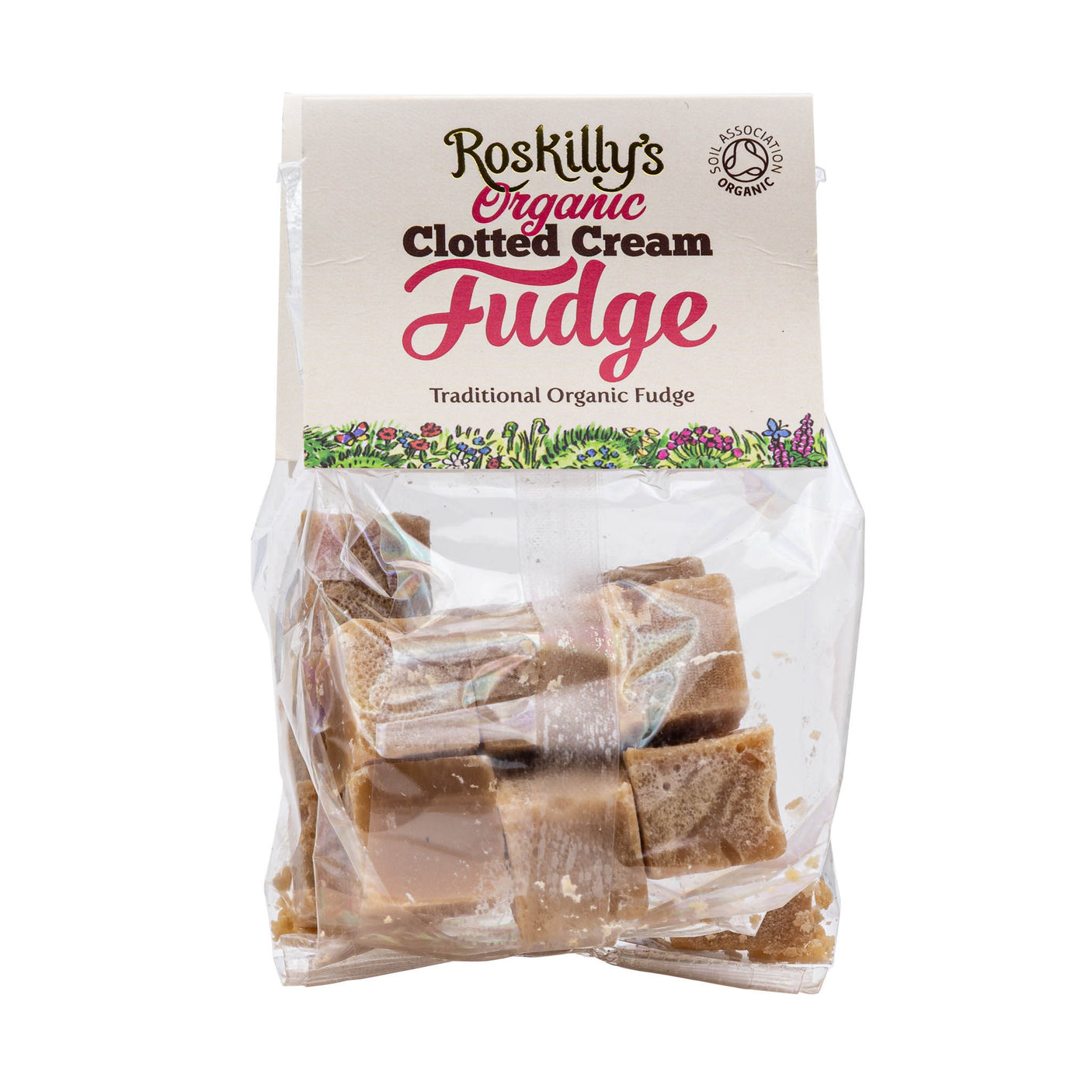 Lobbs Farm Shop, Heligan, Cornwall - Roskilly's Organic Clotted Cream Fudge 100g