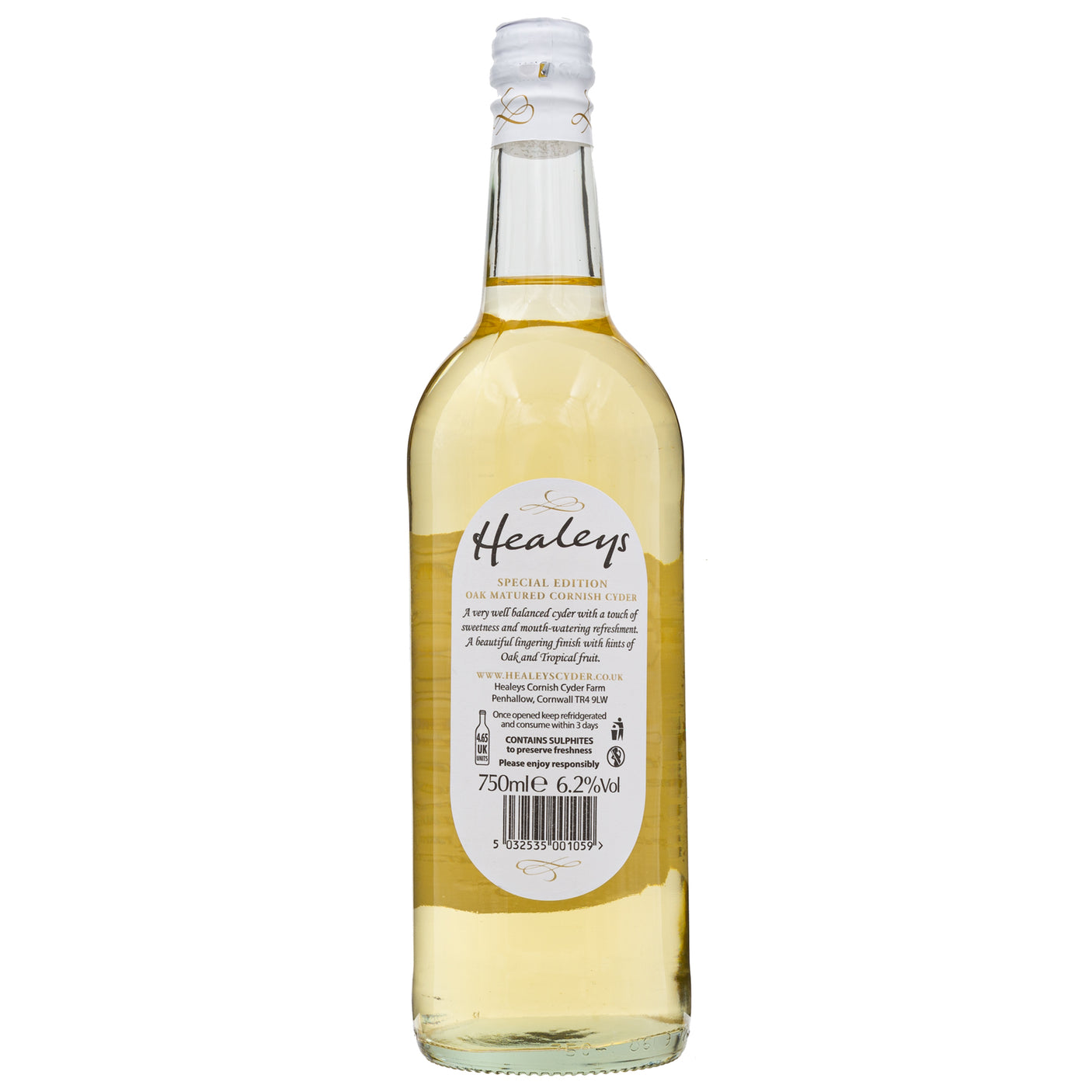 Healeys Cyder - Oak Matured Cornish Cyder 70cl