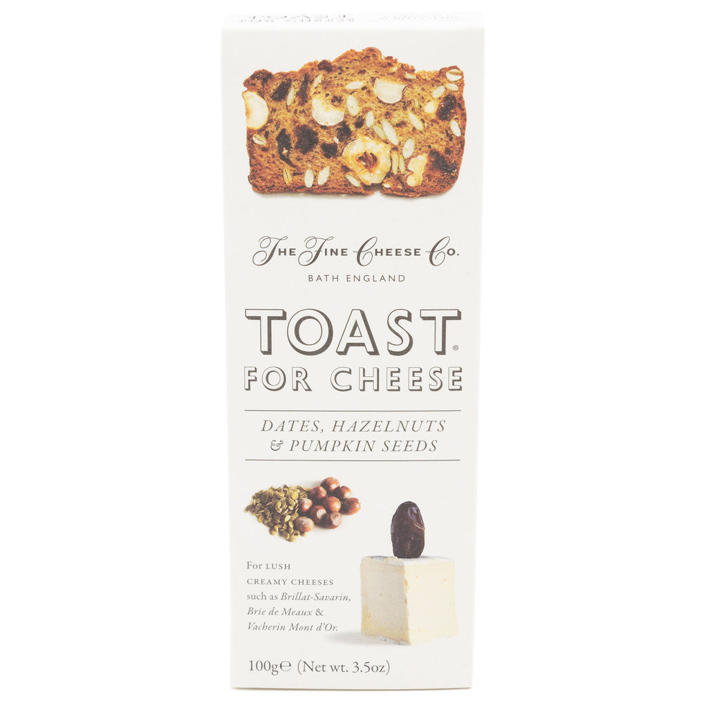 The Fine Cheese Co - Toast For Cheese; Dates, Hazelnuts & Pumpkin Seeds 100g