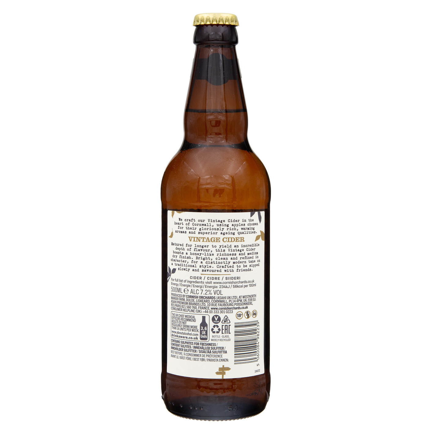 Lobbs Farm Shop, Heligan - Cornish Orchards - Vintage Cider 500ml - Made in Cornwall