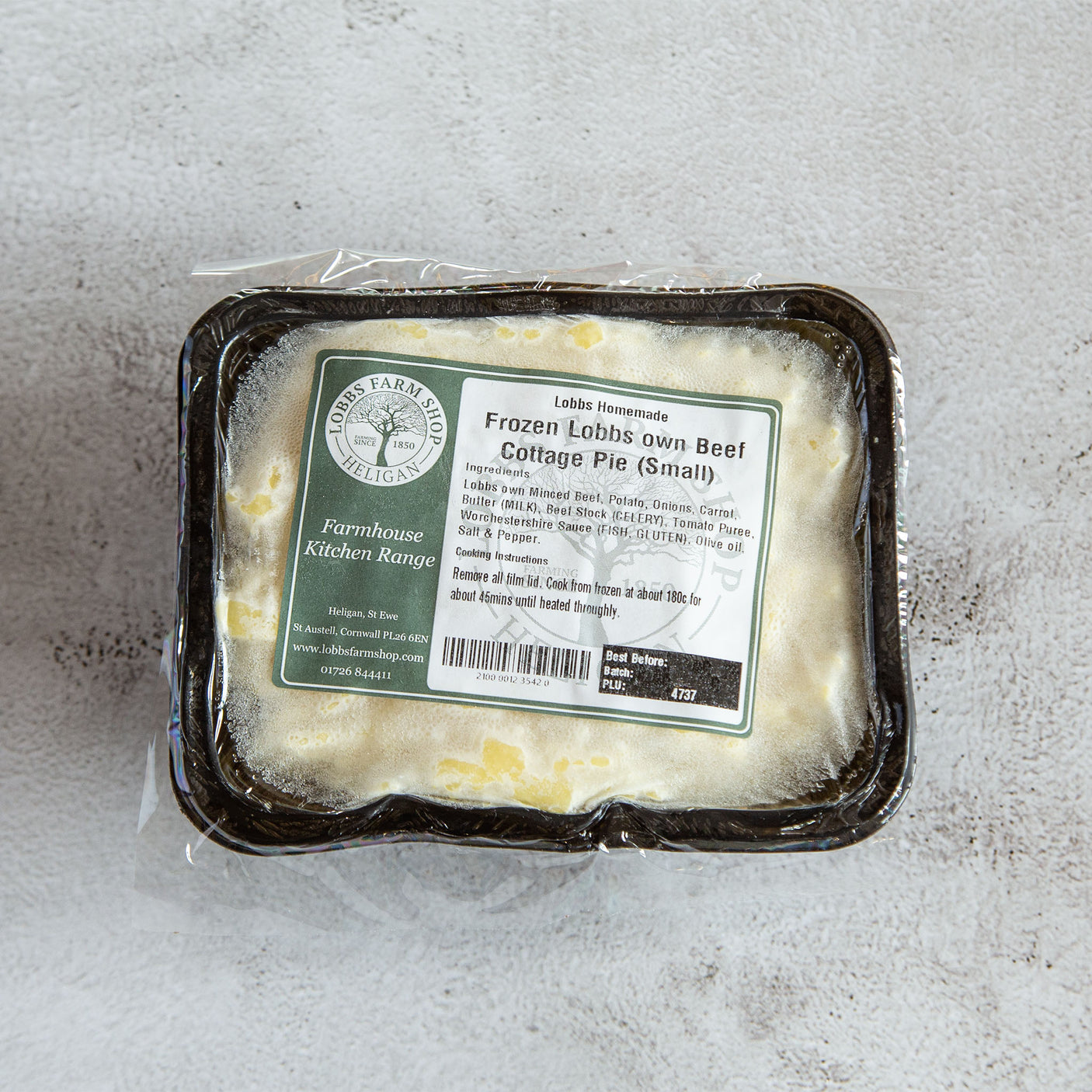 Lobbs Homemade - Frozen Beef Cottage Pie (Small)