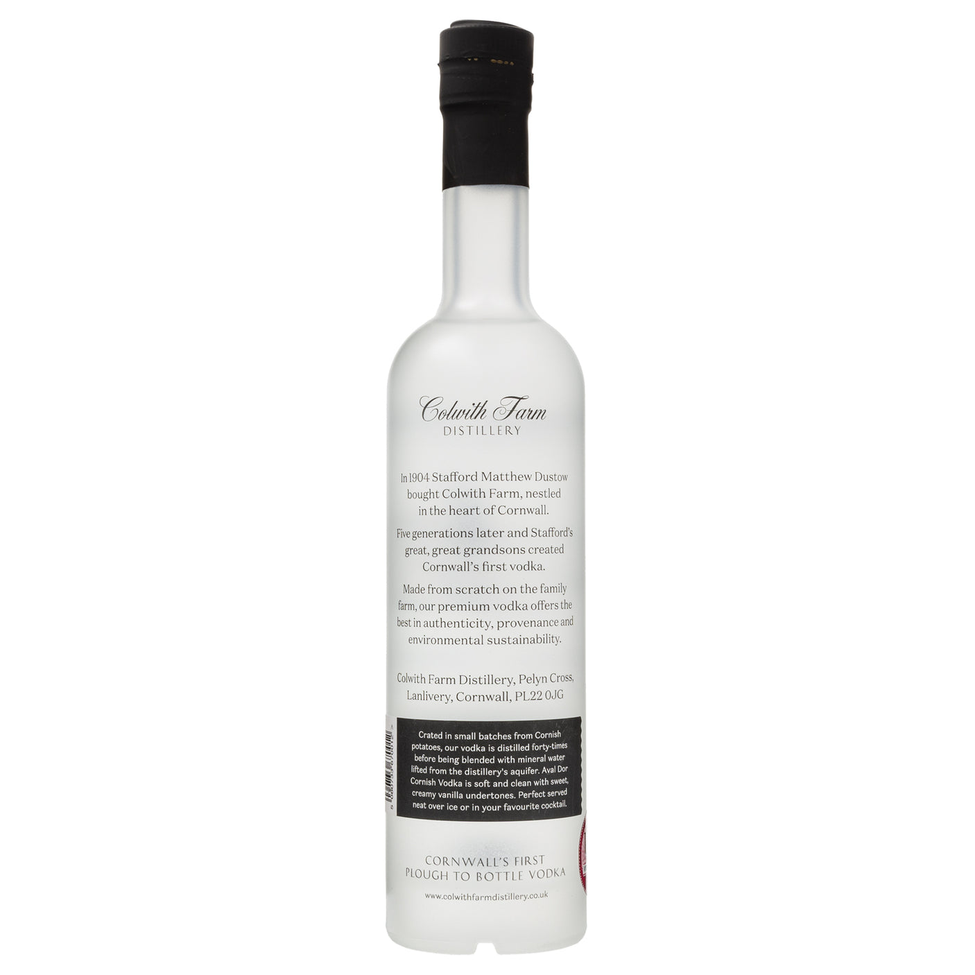 Lobbs Farm Shop - Colwith Farm Distillery - Aval Dor Original Cornish Vodka 35cl