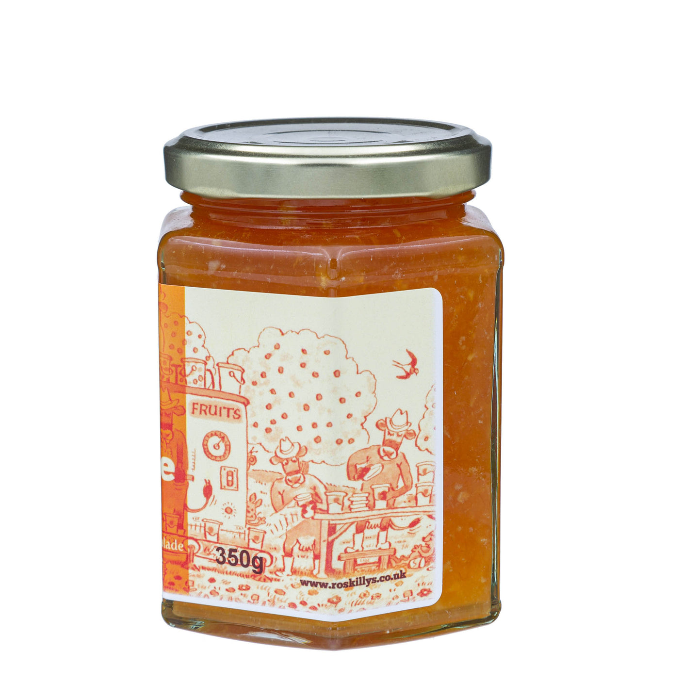 Lobbs Farm Shop, Heligan, Cornwall - Roskilly's - Three Fruit Marmalade 360g - Made in Cornwall