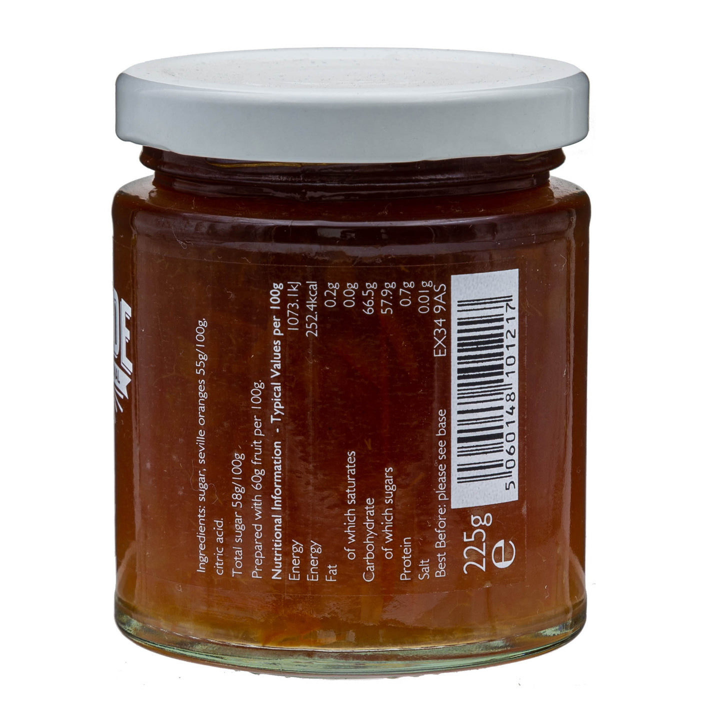 Lobbs Farm Shop, Heligan - The Proper Marmalade Co - Proper Marmalade, Seville Orange 225g - Made in Cornwall
