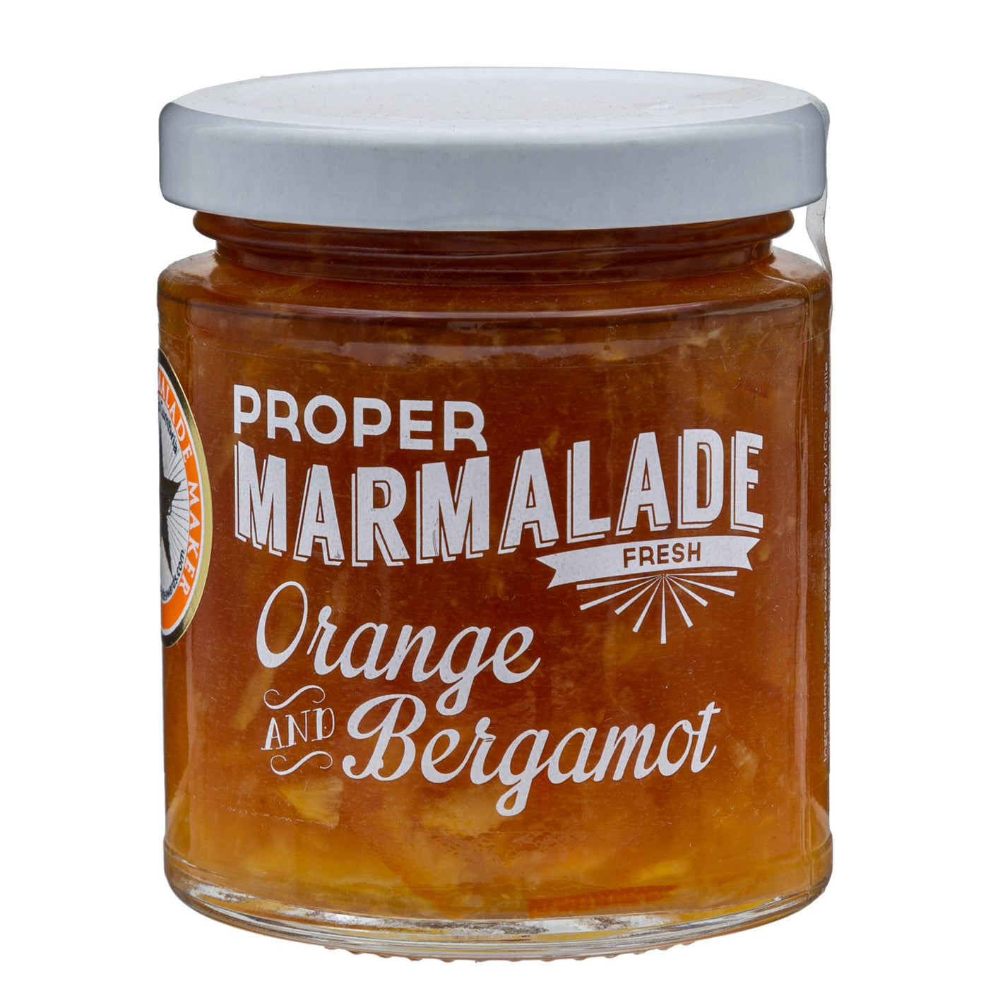 Lobbs Farm Shop, Heligan - The Proper Marmalade Co - Improper Marmalade, Orange & Bergamot 225g - Made in Cornwall