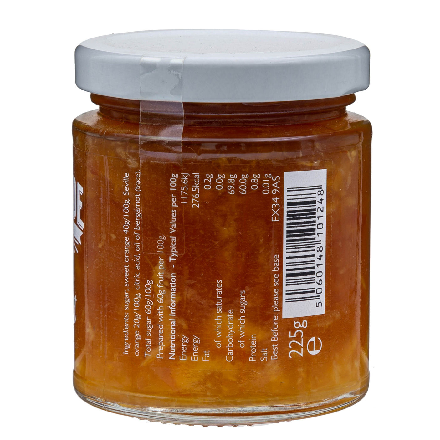 Lobbs Farm Shop, Heligan - The Proper Marmalade Co - Improper Marmalade, Orange & Bergamot 225g - Made in Cornwall