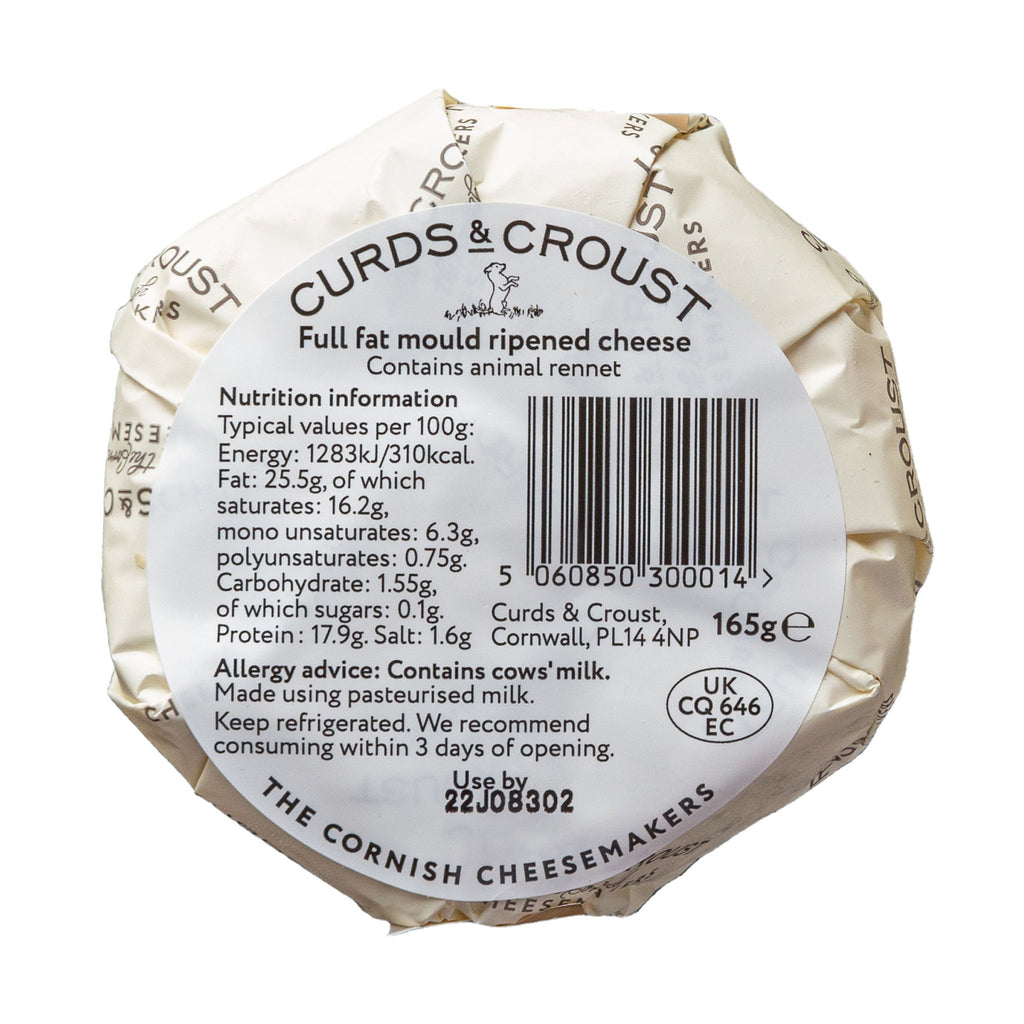 Lobbs Farm Shop Deli - Cheese - Curds & Croust - Boy Laity Cornish Camembert 165g
