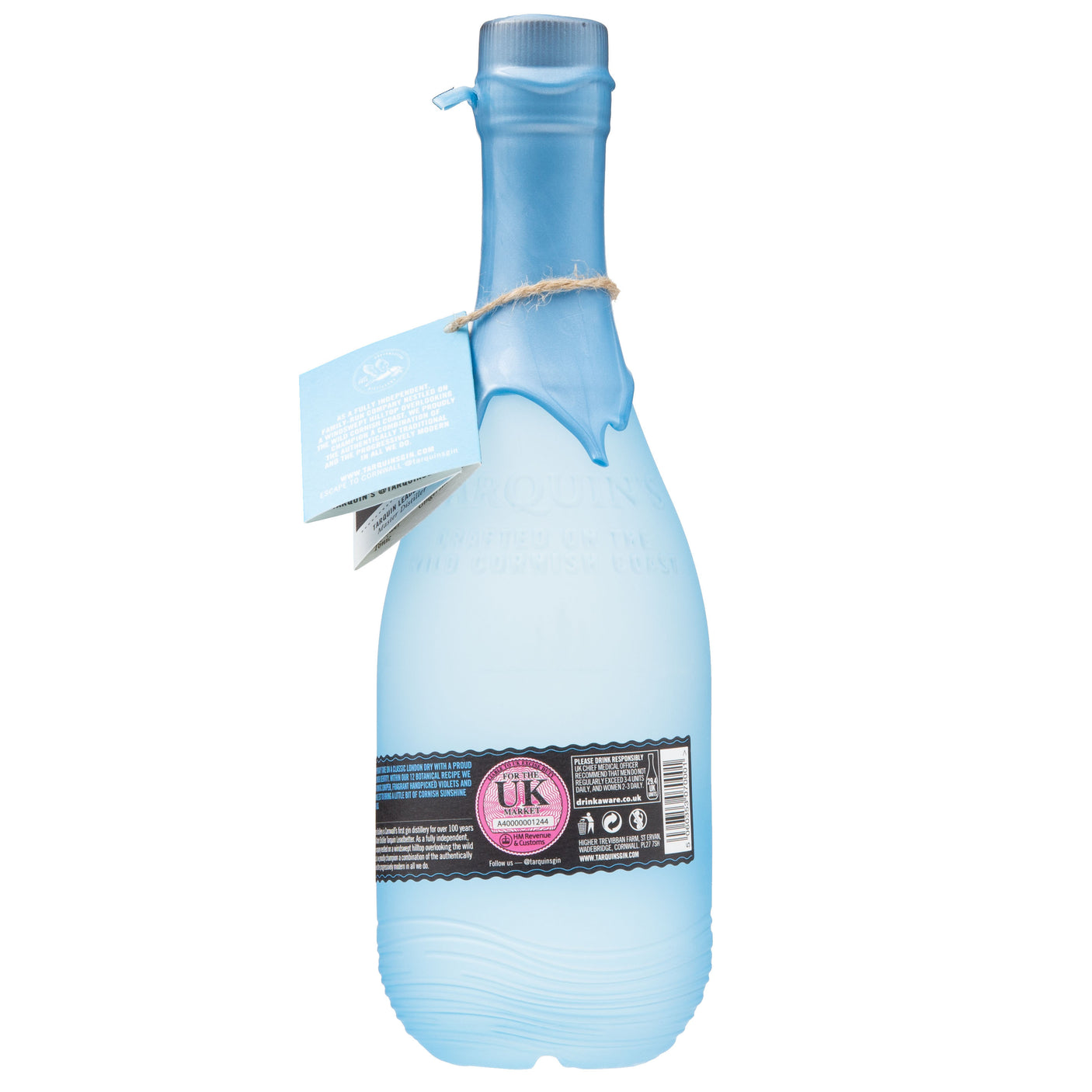 Lobbs Farm Shop, Heligan - Southwest Distillery - Tarquin's Cornish Dry Gin 70cl - Made in Cornwall