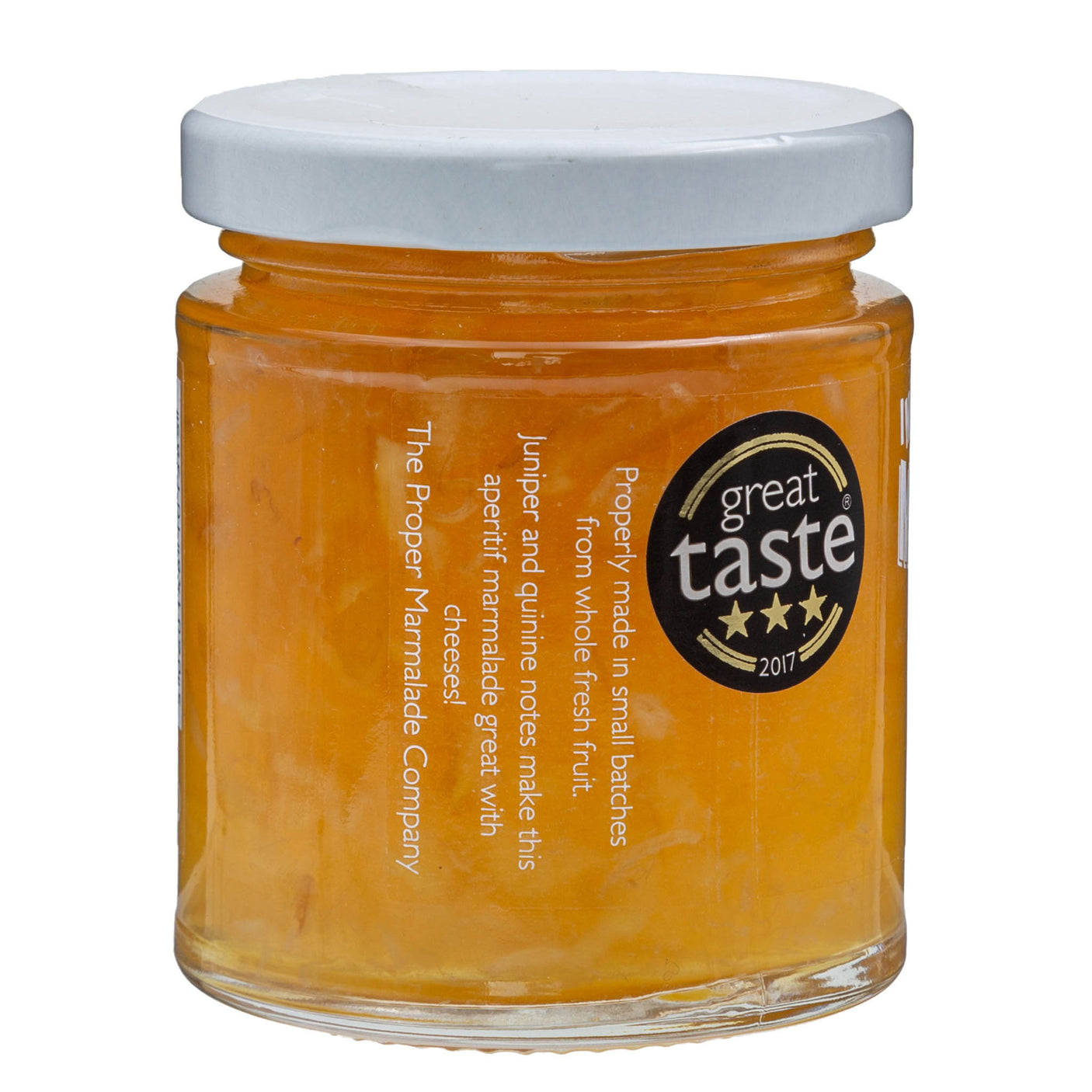 Lobbs Farm Shop, Heligan - The Proper Marmalade Co - Improper Marmalade, Gin & Tonic 225g - Made in Cornwall