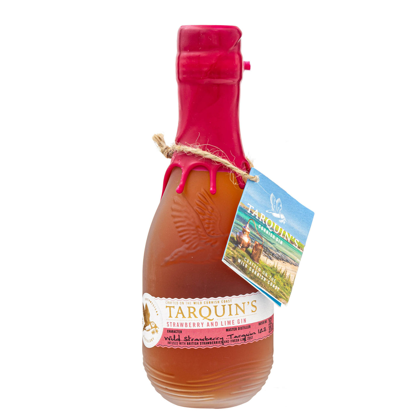 Lobbs farm Shop, Heligan - Southwestern Distillery - Tarquin's Strawberry and Lime Gin 35cl - Made in Cornwall