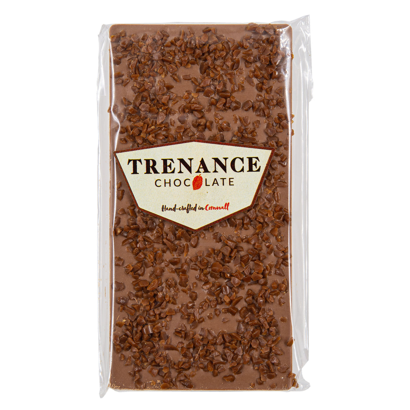 Trenance - Milk Chocolate Bar Topped with Salted Caramel Flakes 110g