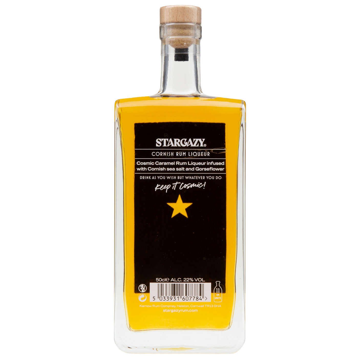 Kernow Rum Co - Stargazy Caramel Cornish Rum Liqueur 50cl - Made in Cornwall
