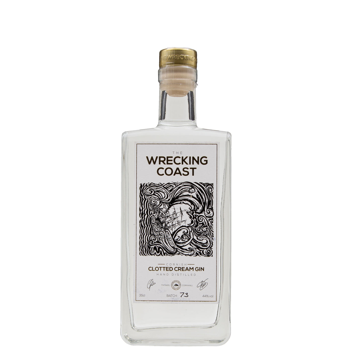 Lobbs Farm Shop - The Wrecking Coast Distillery - Cornish Clotted Cream Gin 35cl - Made in Cornwall