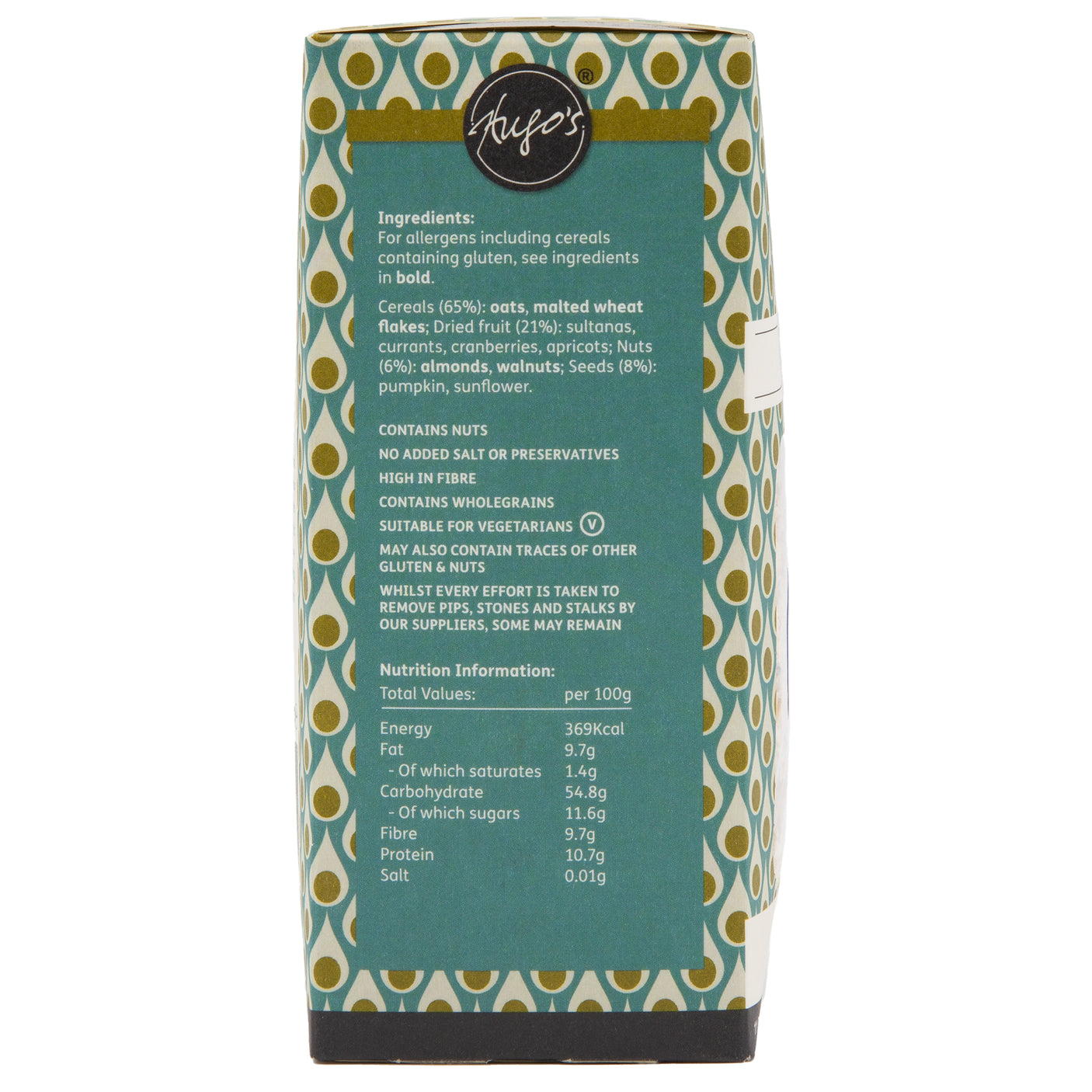 Hugo's Breakfast - Cornish Muesli 500g - Made in Cornwall