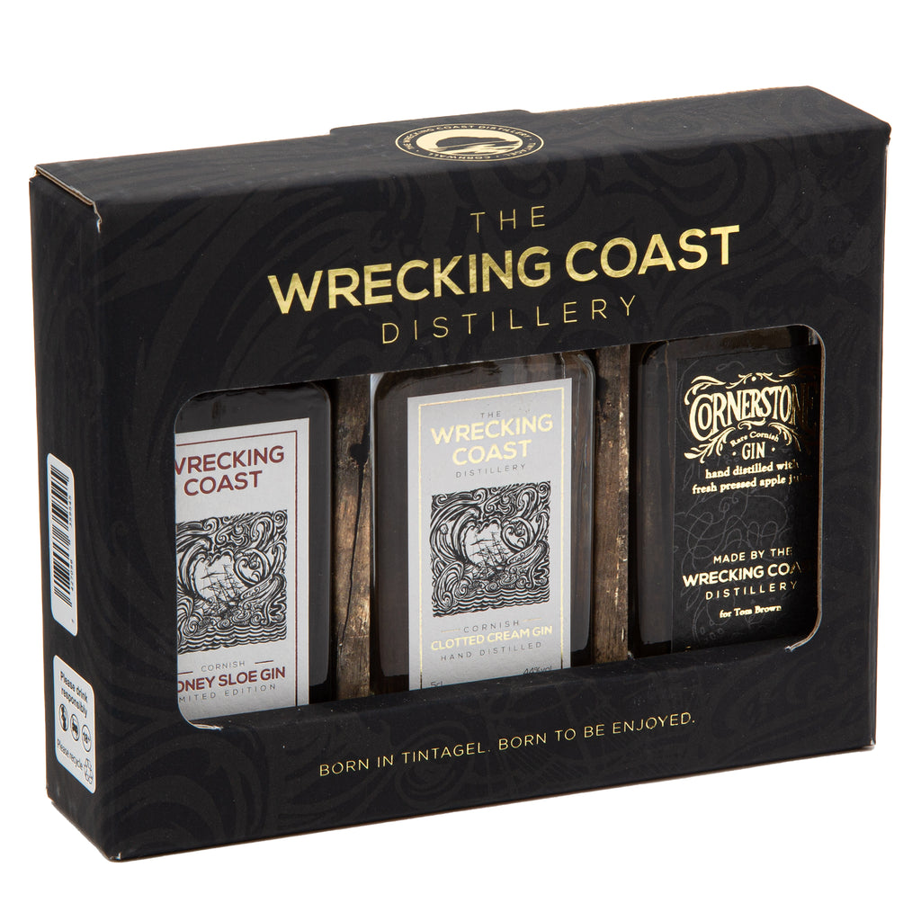 Wrecking Coast Distillery - Cornish Gin Gift Pack 3 x 5cl