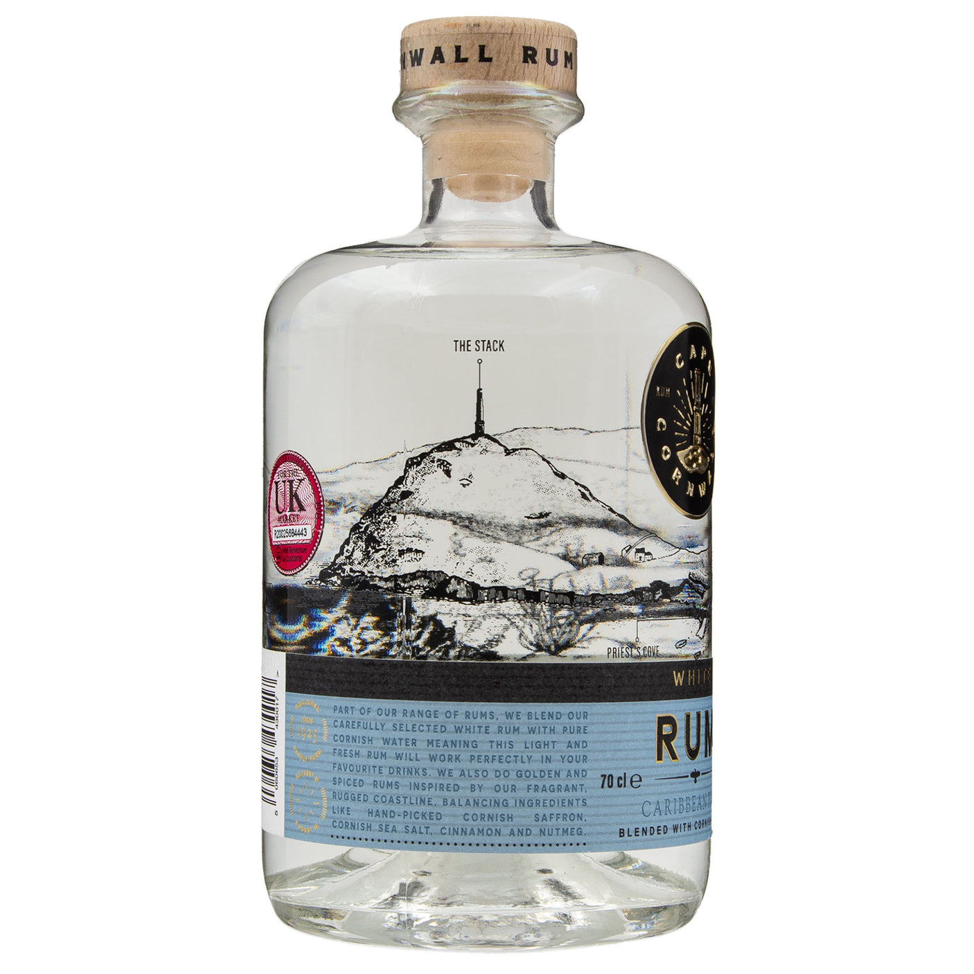 Lobbs Farm Shop - Cape Cornwall Rum Co - White Rum 70cl