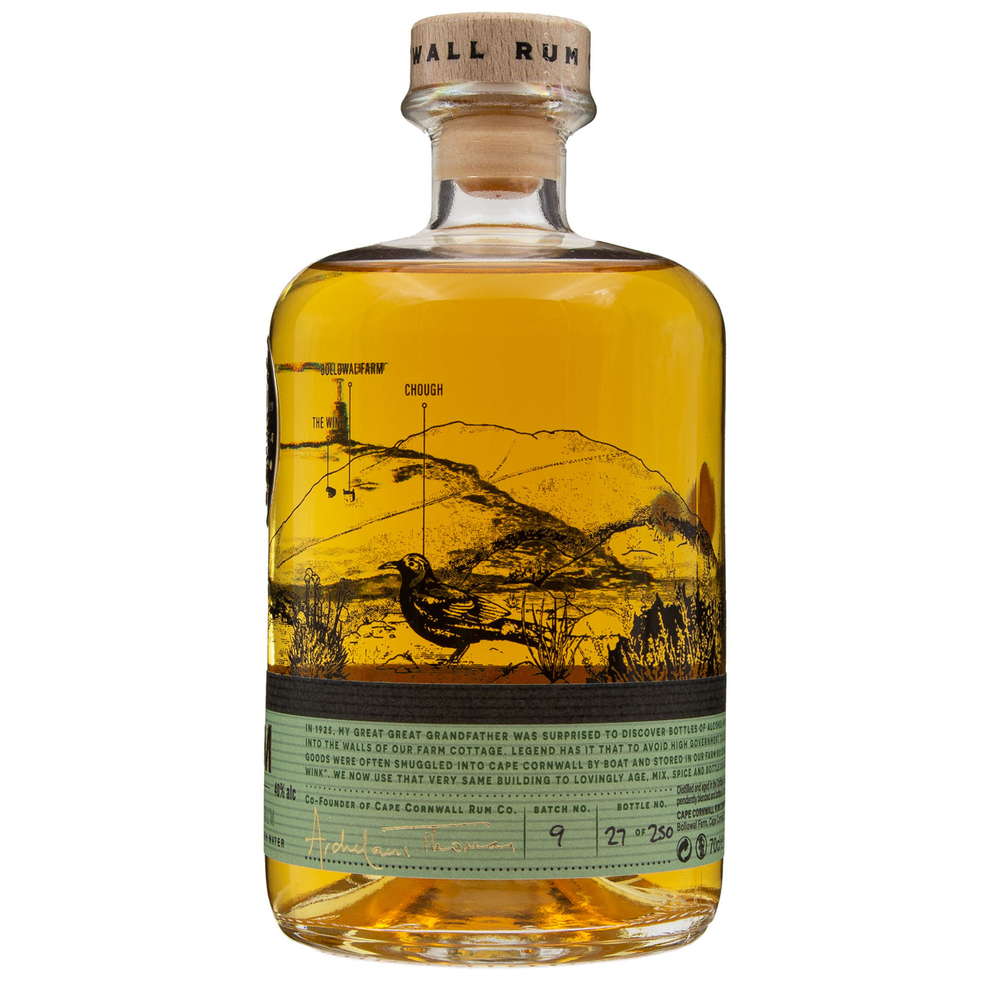 Lobbs Farm Shop - Cape Cornwall Rum Co - Gold Rum 70cl
