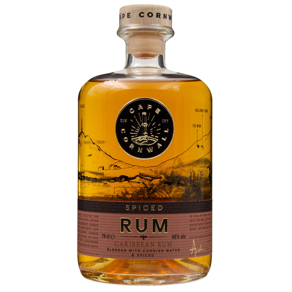 Lobbs Farm Shop - Cape Cornwall Rum Co - Spiced Rum 70cl