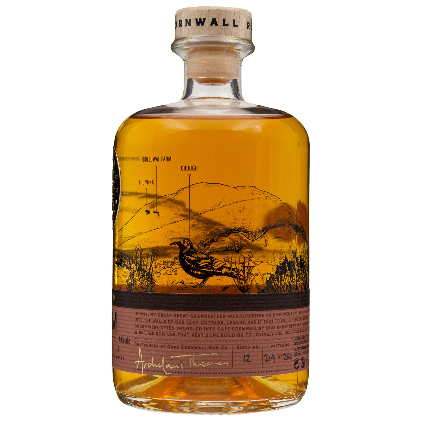 Lobbs Farm Shop - Cape Cornwall Rum Co - Spiced Rum 70cl