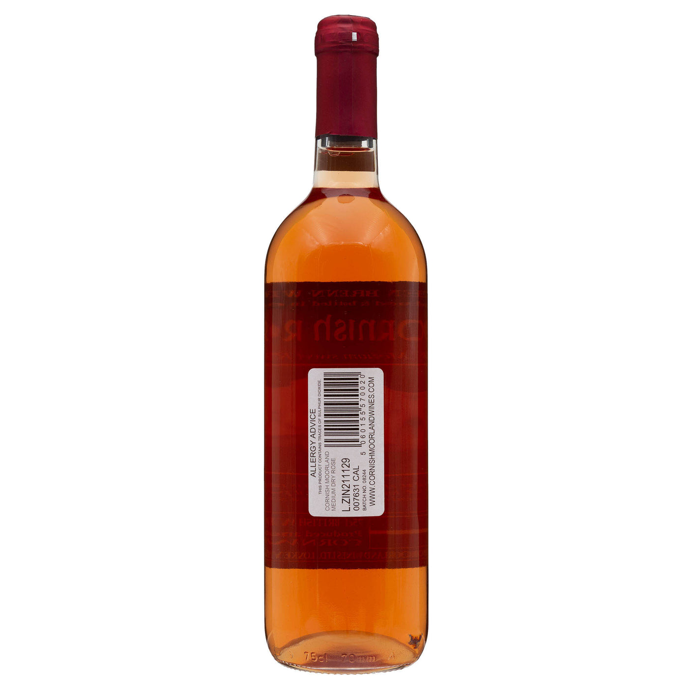 Lobbs Farm Shop, Heligan, Cornwall - Cornish Moorland Wines - Medium Dry Rosé 75cl -Made in Cornwall