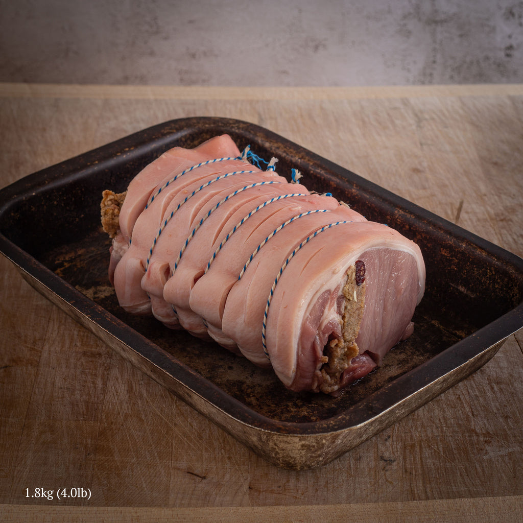 Cornish Pork Loin - Boned, Rolled & Stuffed - 1.8kg