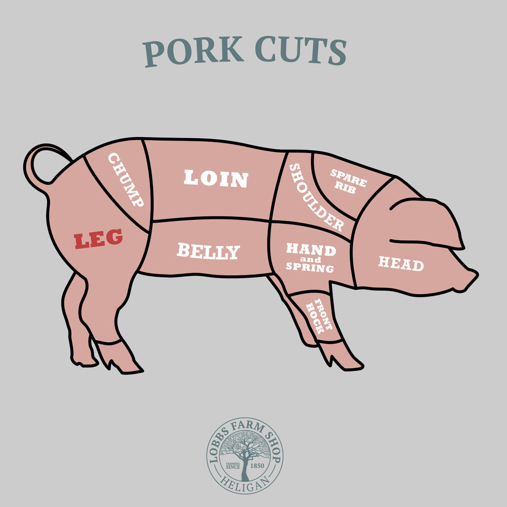 Lobbs Farm Shop Cornish Leg of Pork - Boned & Rolled