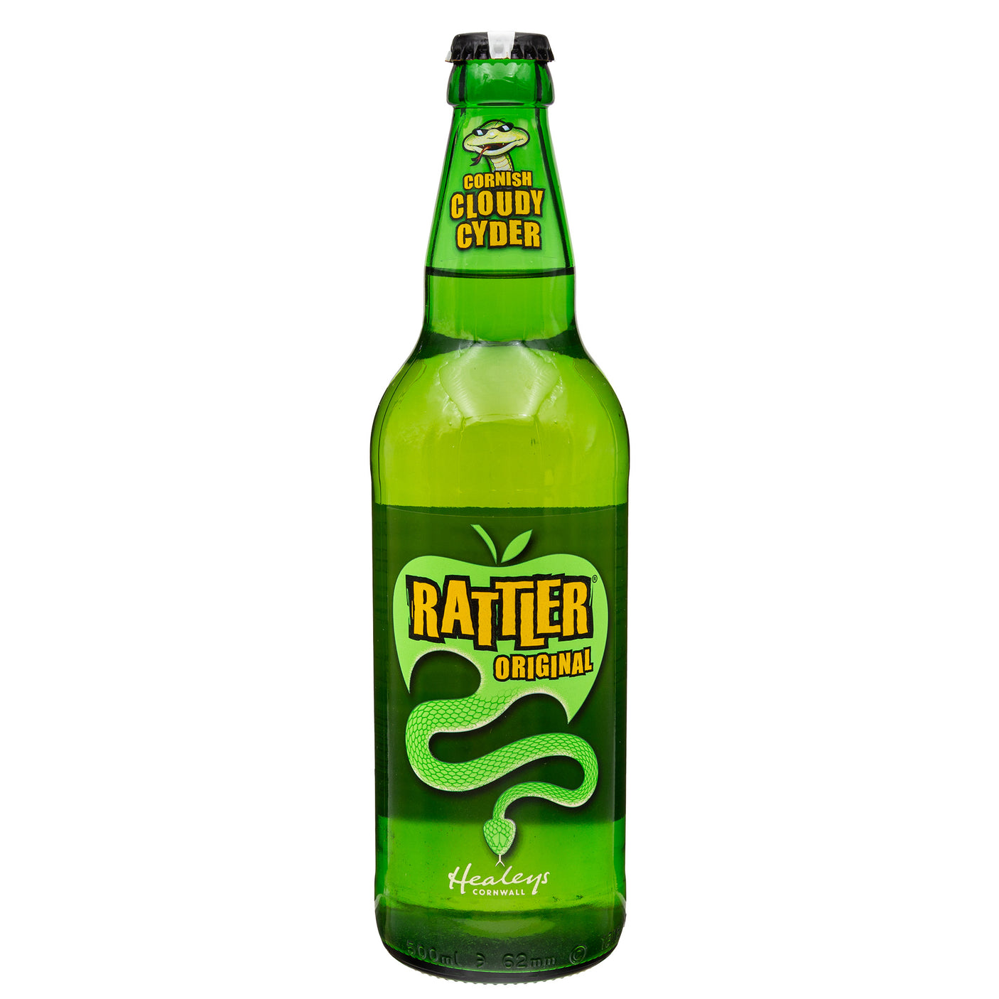 Lobbs Farm Shop, Heligan, Cornwall - Healeys Cornish Cyder Farm - Original Rattler 500ml - Made in Cornwall