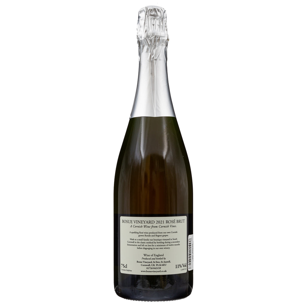 Lobbs Farm Shop, Heligan - 2021 Bosue Vineyard - Rosé Brut Sparkling Wine 75cl