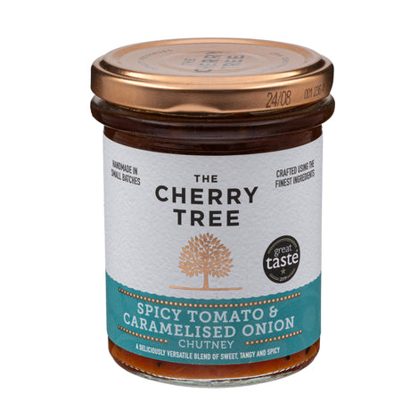 Lobbs Farm Shop, Heligan - The Cherry Tree - Spicy Tomato & Caramelised Onion Chutney 210g