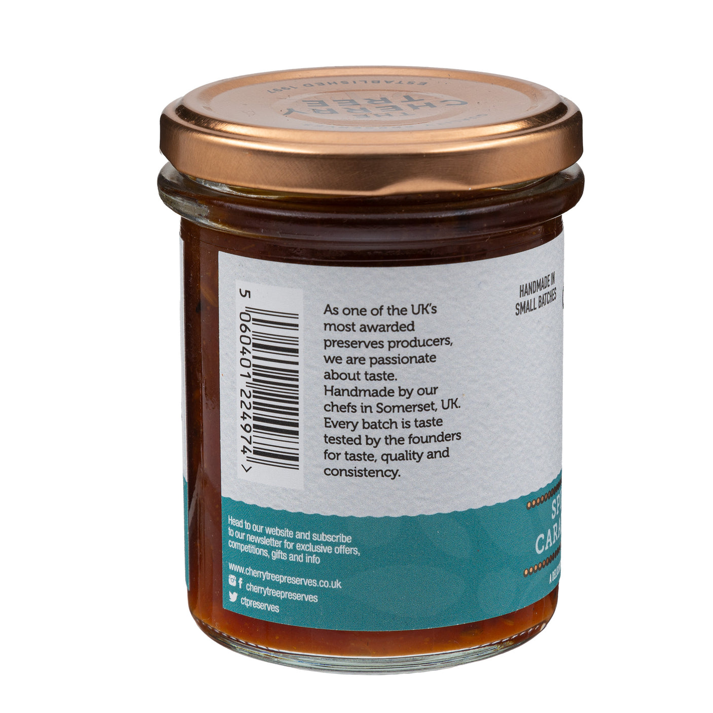 Lobbs Farm Shop, Heligan - The Cherry Tree - Spicy Tomato & Caramelised Onion Chutney 210g