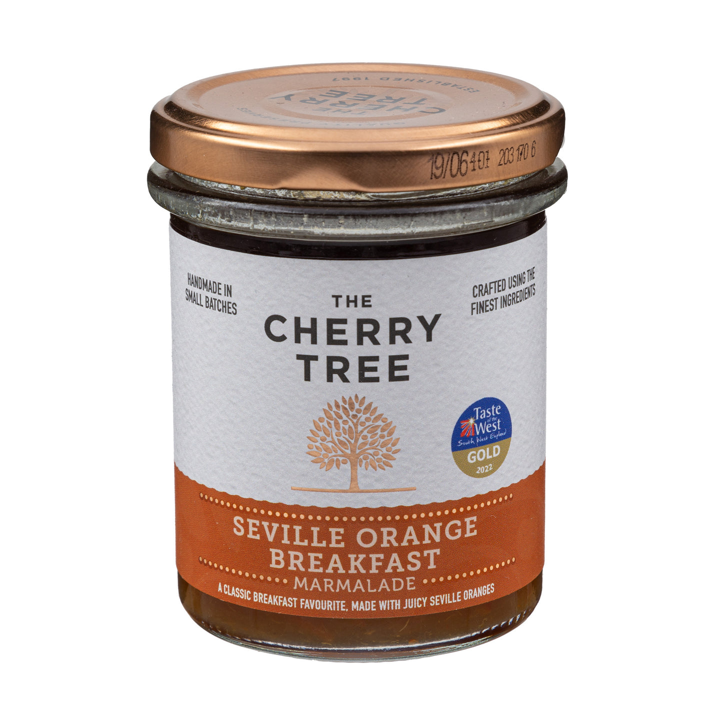 Lobbs Farm Shop, Heligan - The Cherry Tree - Seville Orange Breakfast Marmalade 225g