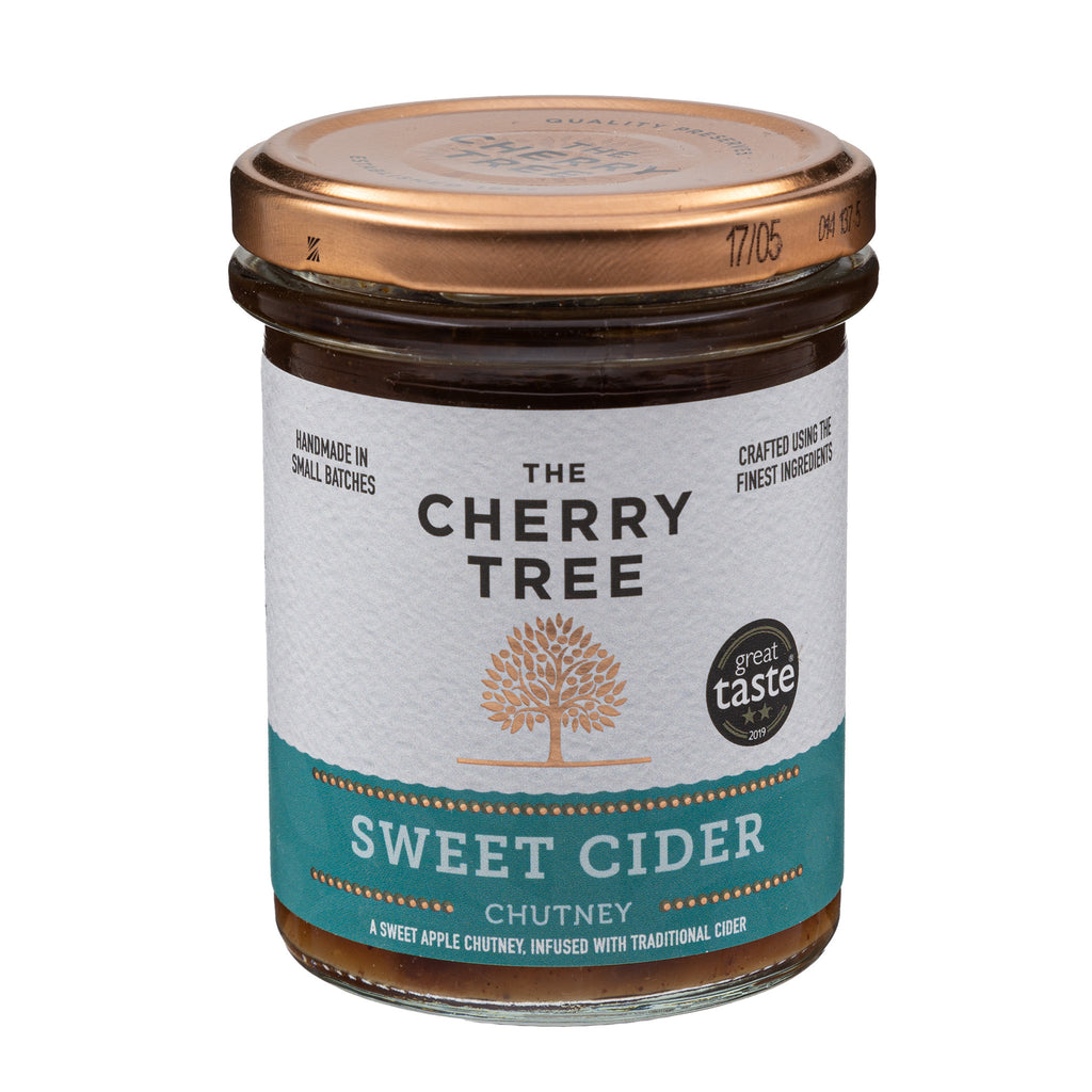 Lobbs Farm Shop, Heligan - The Cherry Tree - Sweet Cider Chutney 210g