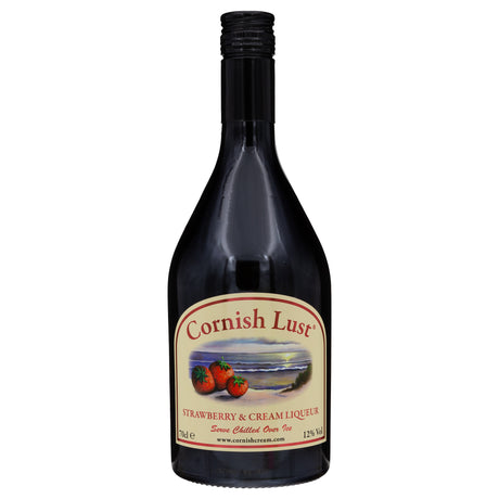 Lobbs Farm Shop, Heligan, Cornwall - Cribbar - Cornish Lust Strawberry & Cream Liqueur 70cl