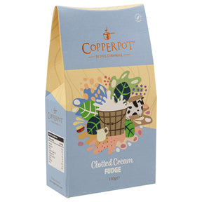 Lobbs Farm Shop, Heligan, Cornwall - Copperpot - Clotted Cream Fudge 150g