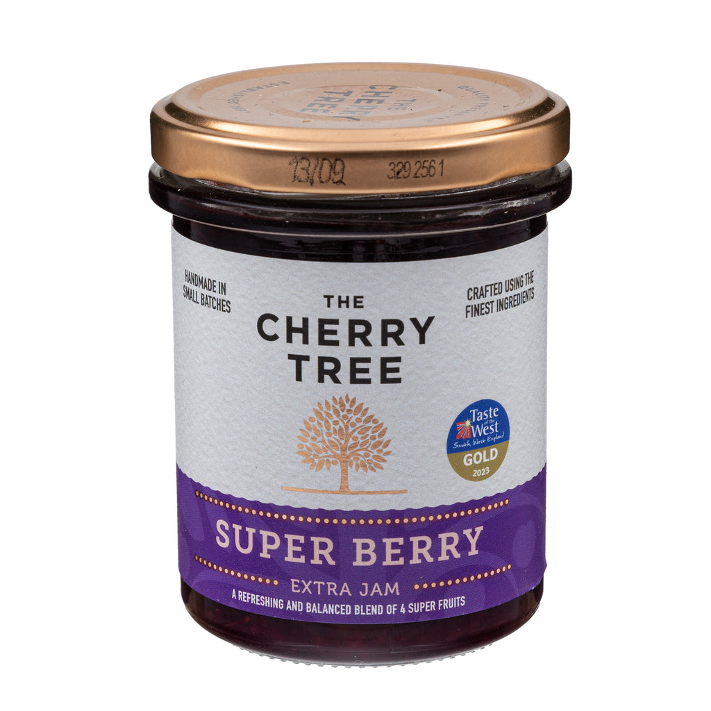 Lobbs Farm Shop, Heligan - The Cherry Tree - Super Berry Extra Jam 225g