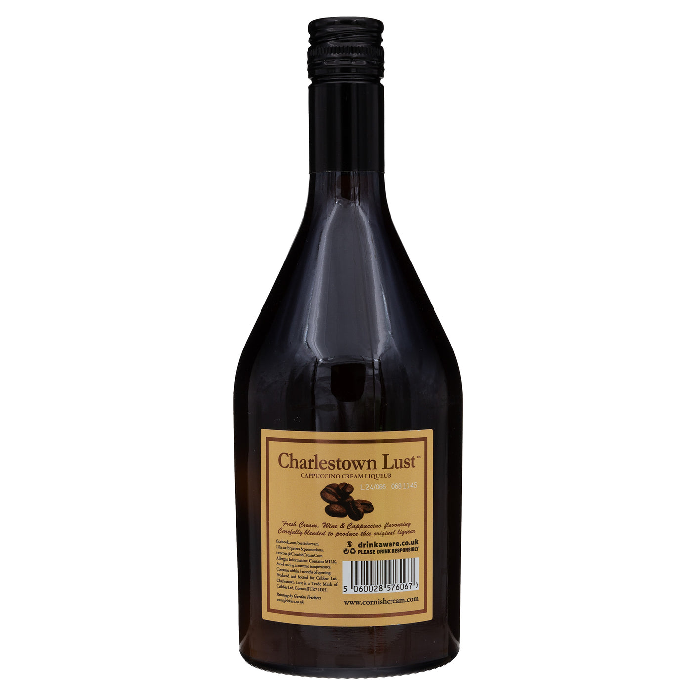 Lobbs Farm Shop, Heligan, Cornwall - Cribbar - Charlestown Lust Cappuccino Cream Liqueur 70cl