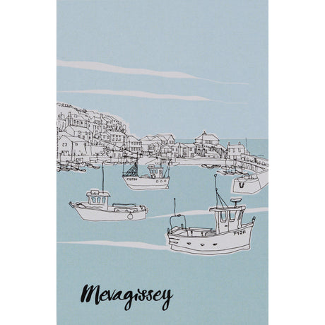 Lobbs Farm Shop, Heligan, Cornwall - Lobbs Exclusive - Vickie Price Mevagissey Tea Towel