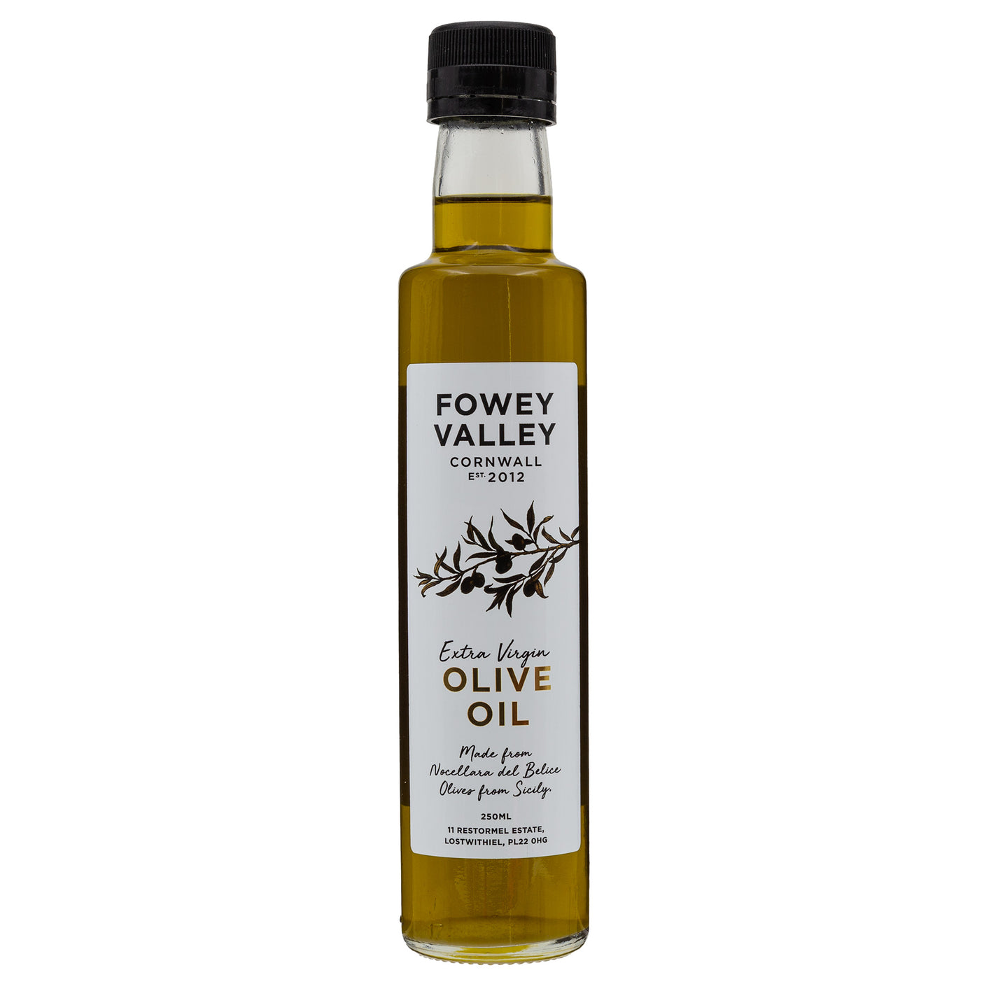 Lobbs Farm Shop, Heligan, Cornwall - Fowey Valley - Extra Virgin Olive Oil 250ml